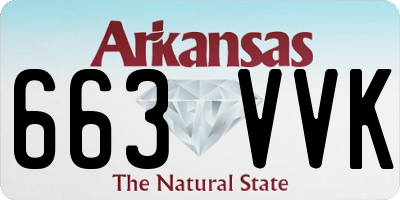AR license plate 663VVK