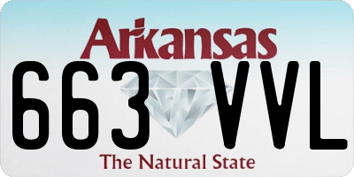 AR license plate 663VVL