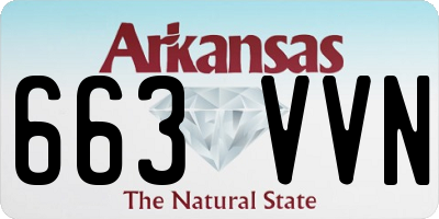 AR license plate 663VVN