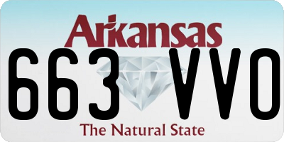 AR license plate 663VVO