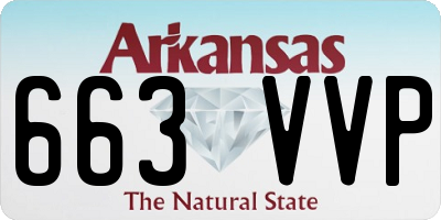 AR license plate 663VVP