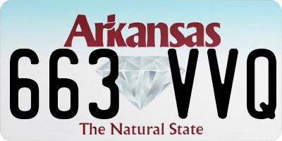 AR license plate 663VVQ