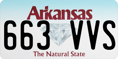 AR license plate 663VVS