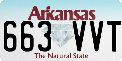 AR license plate 663VVT