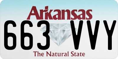 AR license plate 663VVY
