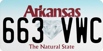 AR license plate 663VWC