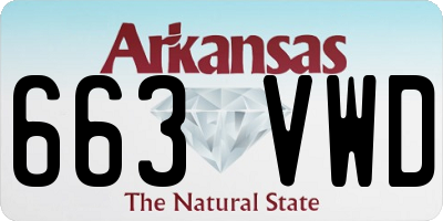 AR license plate 663VWD
