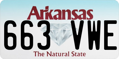 AR license plate 663VWE
