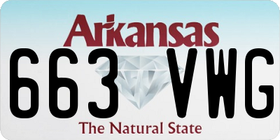 AR license plate 663VWG
