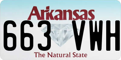 AR license plate 663VWH