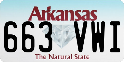 AR license plate 663VWI