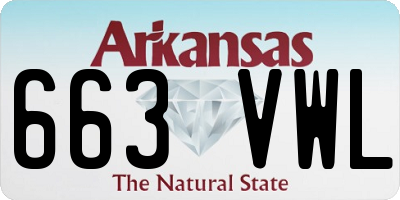 AR license plate 663VWL