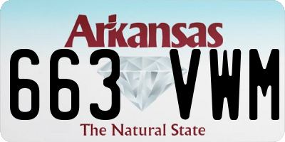 AR license plate 663VWM