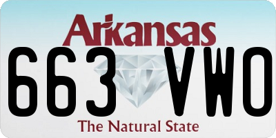 AR license plate 663VWO
