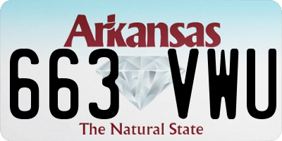 AR license plate 663VWU