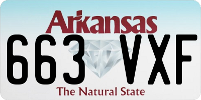AR license plate 663VXF