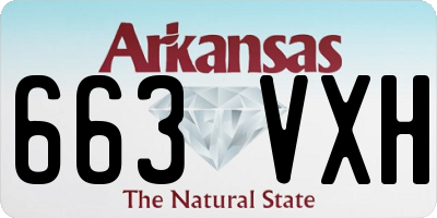 AR license plate 663VXH