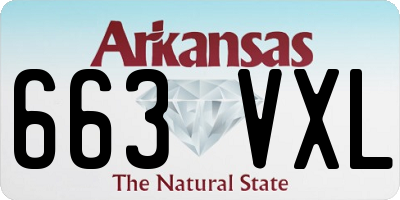 AR license plate 663VXL