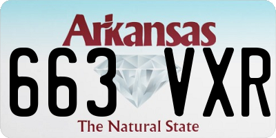 AR license plate 663VXR