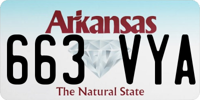 AR license plate 663VYA