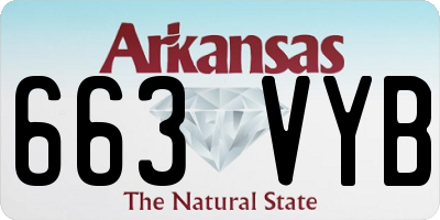 AR license plate 663VYB