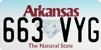 AR license plate 663VYG