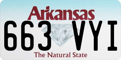 AR license plate 663VYI