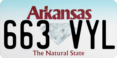 AR license plate 663VYL