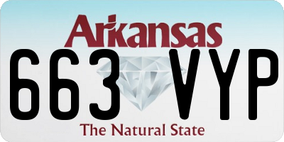 AR license plate 663VYP