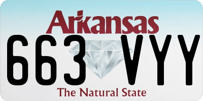 AR license plate 663VYY