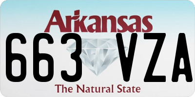 AR license plate 663VZA