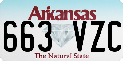 AR license plate 663VZC