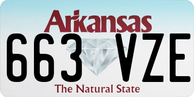 AR license plate 663VZE