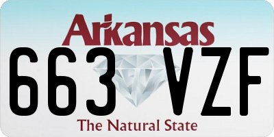 AR license plate 663VZF