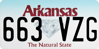 AR license plate 663VZG