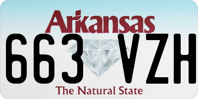 AR license plate 663VZH