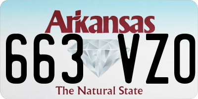 AR license plate 663VZO