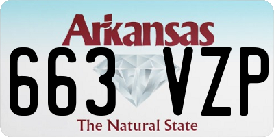 AR license plate 663VZP