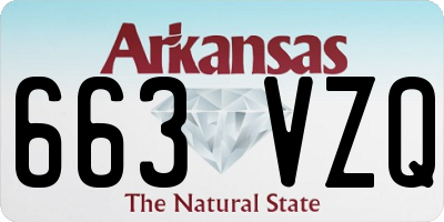 AR license plate 663VZQ