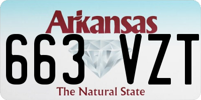 AR license plate 663VZT
