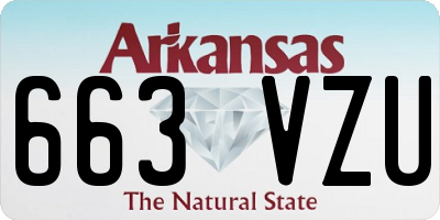 AR license plate 663VZU