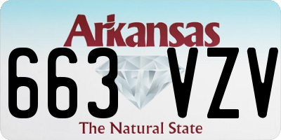 AR license plate 663VZV