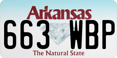 AR license plate 663WBP