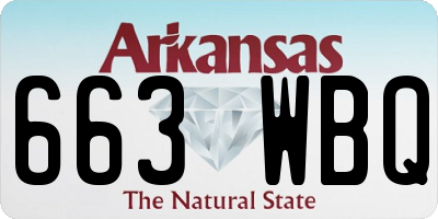 AR license plate 663WBQ