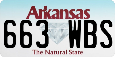 AR license plate 663WBS