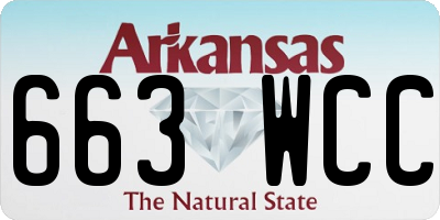AR license plate 663WCC