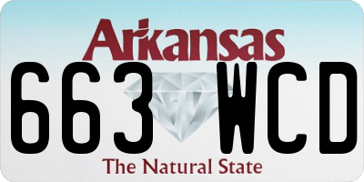 AR license plate 663WCD