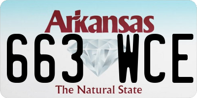 AR license plate 663WCE