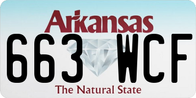 AR license plate 663WCF