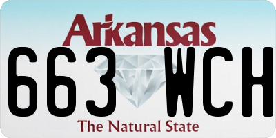 AR license plate 663WCH